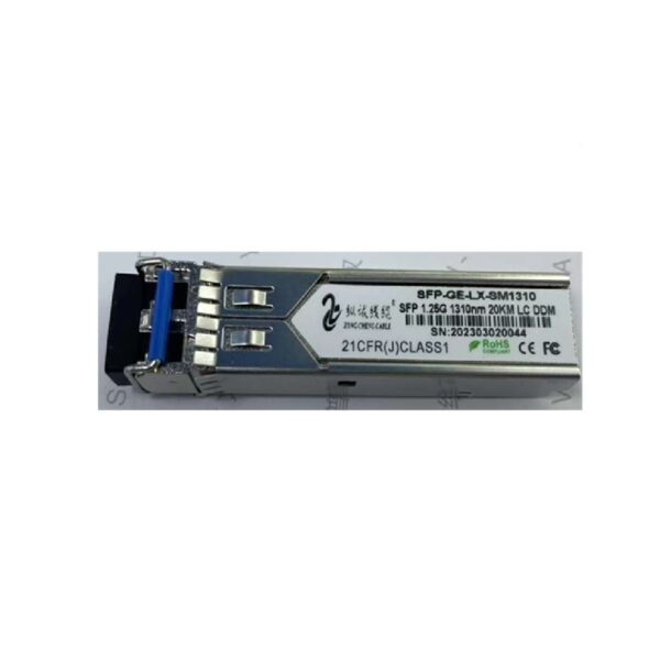 Module optique 1.25G SFP 1310nm-1550nm 20KM LC
