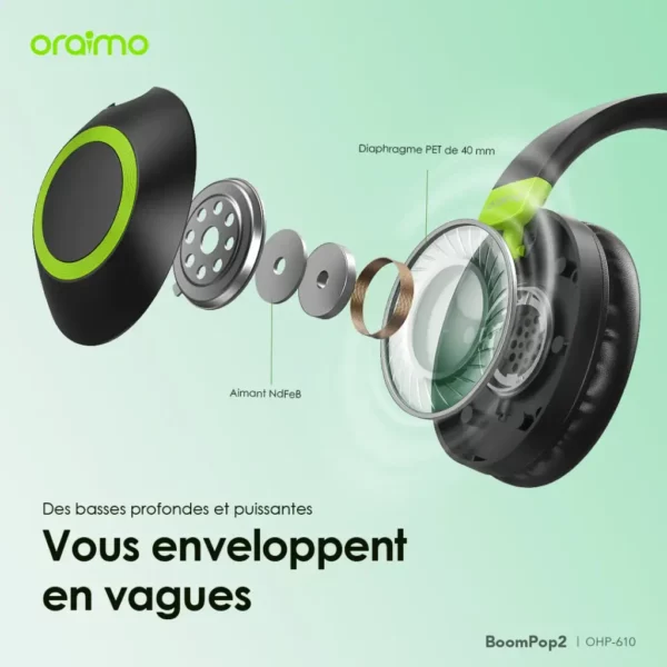 Casque oraimo BoomPop 2 – Image 4